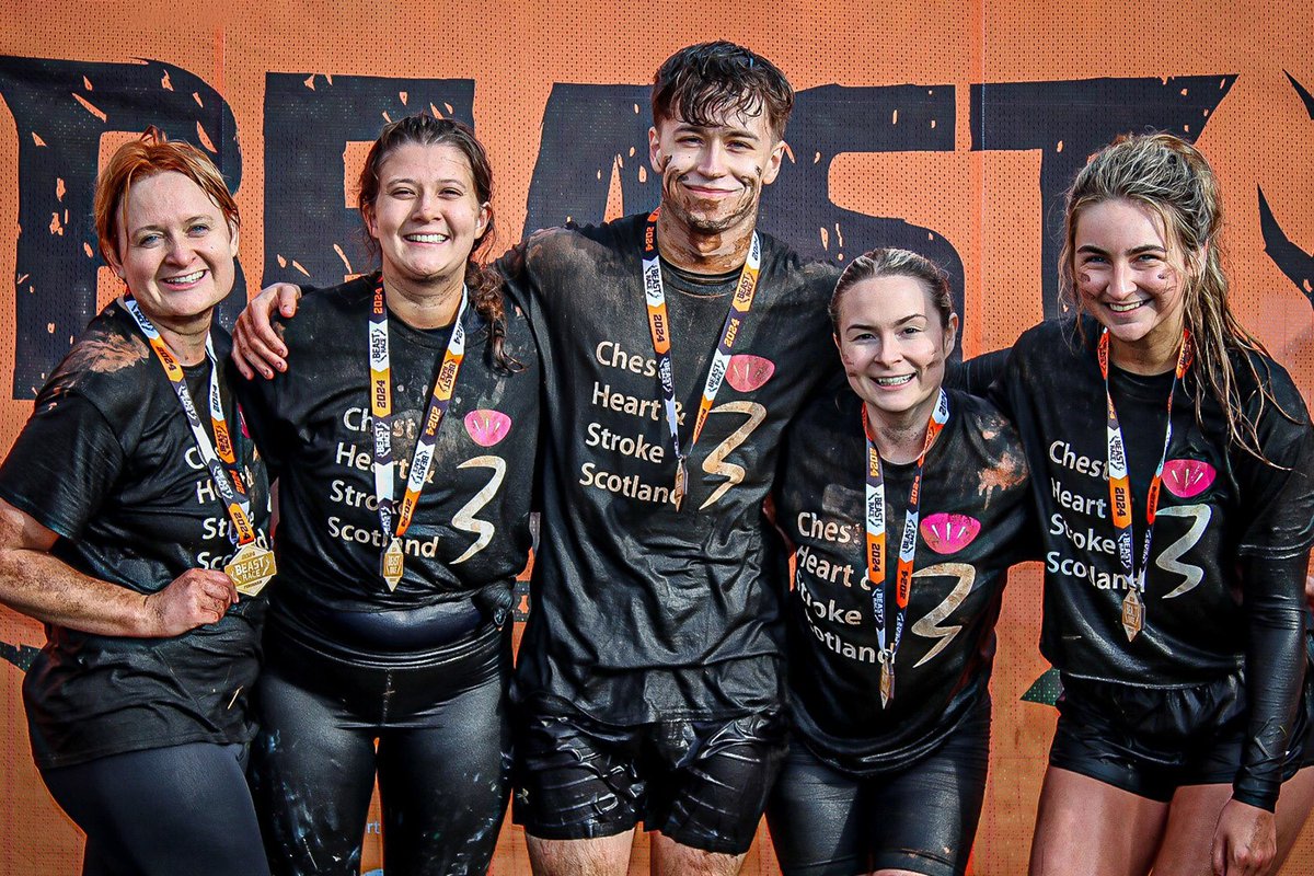 Huge congratulations to our incredible (and brave!) team of five who completed the gruelling 10km Beast Race last Saturday. They raised funds for <a href="/CHSScotland/">Chest Heart & Stroke Scotland | also on bluesky</a>.  If you’d like to donate, it's not too late — you can still donate here.

justgiving.com/page/ledingham…