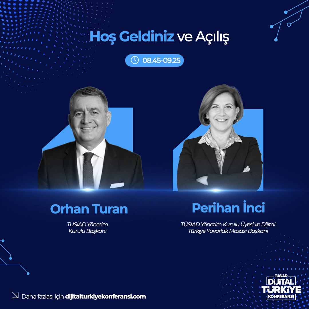 TUSIAD's tweet photo. 🌐TÜSİAD Dijital Türkiye Konferansı 1 Ekim'de!
📍Wyndham Grand Levent İstanbul

🔍Bu yıl "Dönüşen Rekabette Yıkıcı Güç" temasıyla dördüncüsü düzenlenecek #DTK24'te, geleceğin iş dünyasını dönüştürecek dijital trendler ve yapay zekanın küresel rekabet üzerindeki etkileri ele alınacak.

Yenilikçi fikirler ve sektör liderlerinin öngörülerini kaçırmamak için konferansta yerinizi hemen ayırtabilirsiniz.

📲 Bilet ve bilgi için: https://t.co/SwtrbspM2L