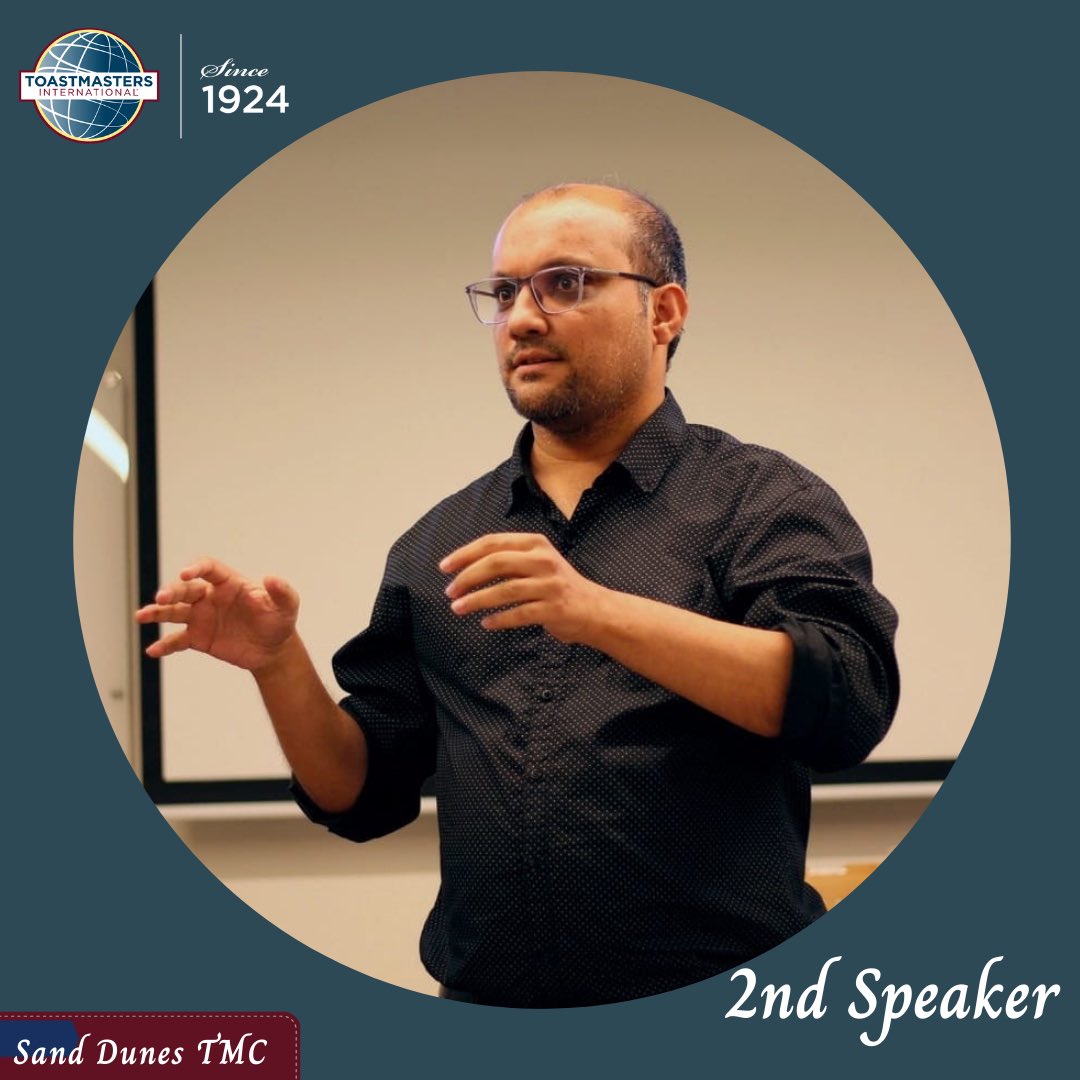 SanddunesTM's tweet image. Last week's speakers dazzled us with amazing stories based on their experience 
1st speaker Khalid Salim 
2nd speaker Umar Farooq 
👌🏽👏🏽👏🏽🤍🤍

#toastmaster #sanddunes #publicspeaking #speechcrafting 
#sposnor @CoReach