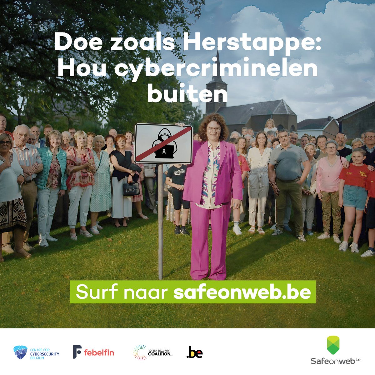safeonweb_be's tweet photo. #2FA #Safeonweb 🔐 Wil je veilig online zijn? Volg het voorbeeld van Herstappe: hou cybercriminelen buiten. Bescherm je online accounts met tweestapsverificatie. Het is aan jou! https://t.co/EIcXN8mgJO