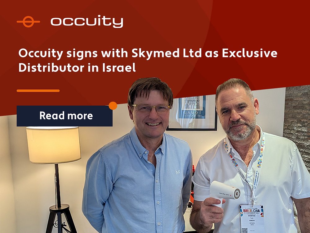 🚀 Exciting news! Occuity signs with Skymed Ltd. as the exclusive distributor for PM1 Pachymeter in Israel. Skymed's Tzah Kimchi says: "The PM1 is a remarkable device that will benefit glaucoma, refractive surgery clinics &amp; more."

zurl.co/AdWH 
#MedTech #Ophthalmology