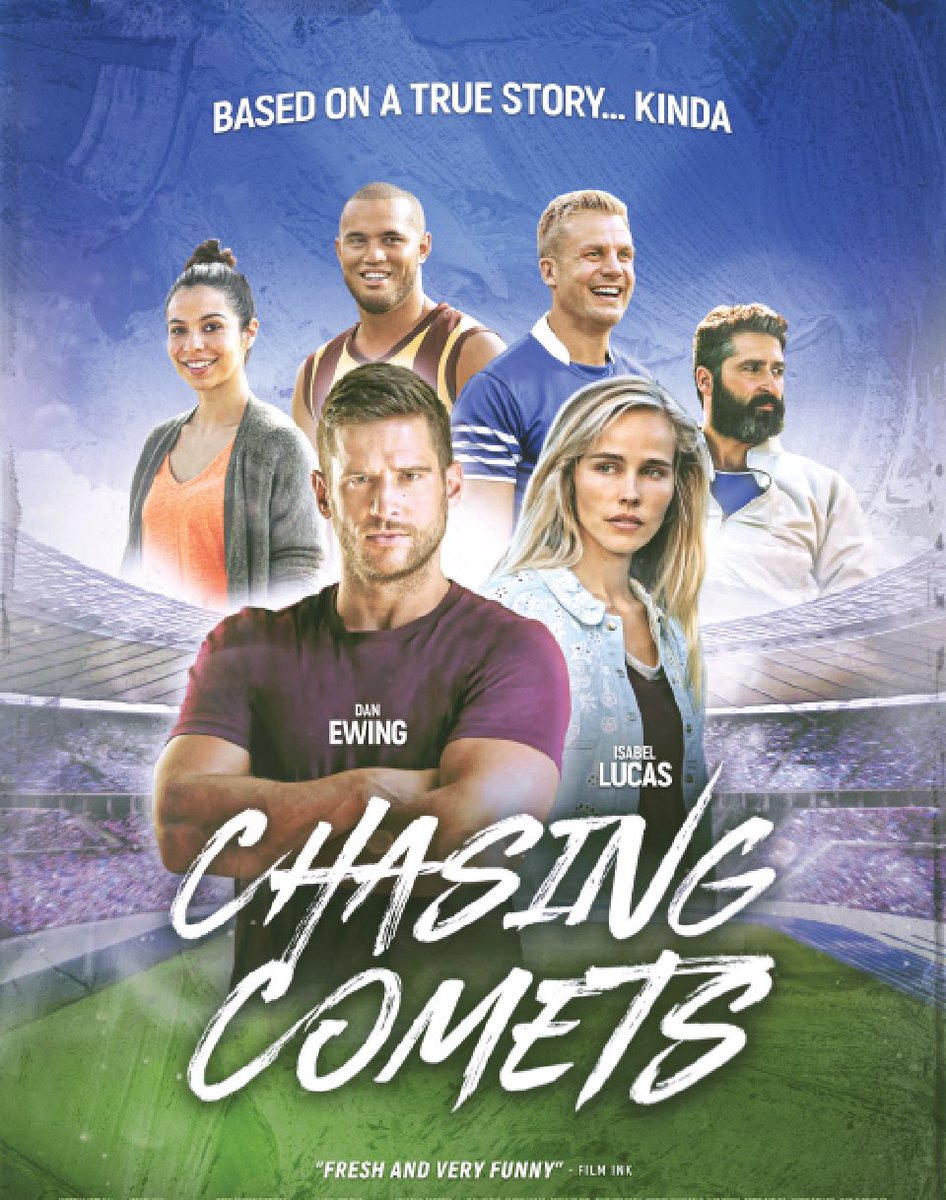 Excited my first film Chasing Comets is on 9 now. Great Aussie humour and cast like Dan Ewing, Isabel Lucas and more