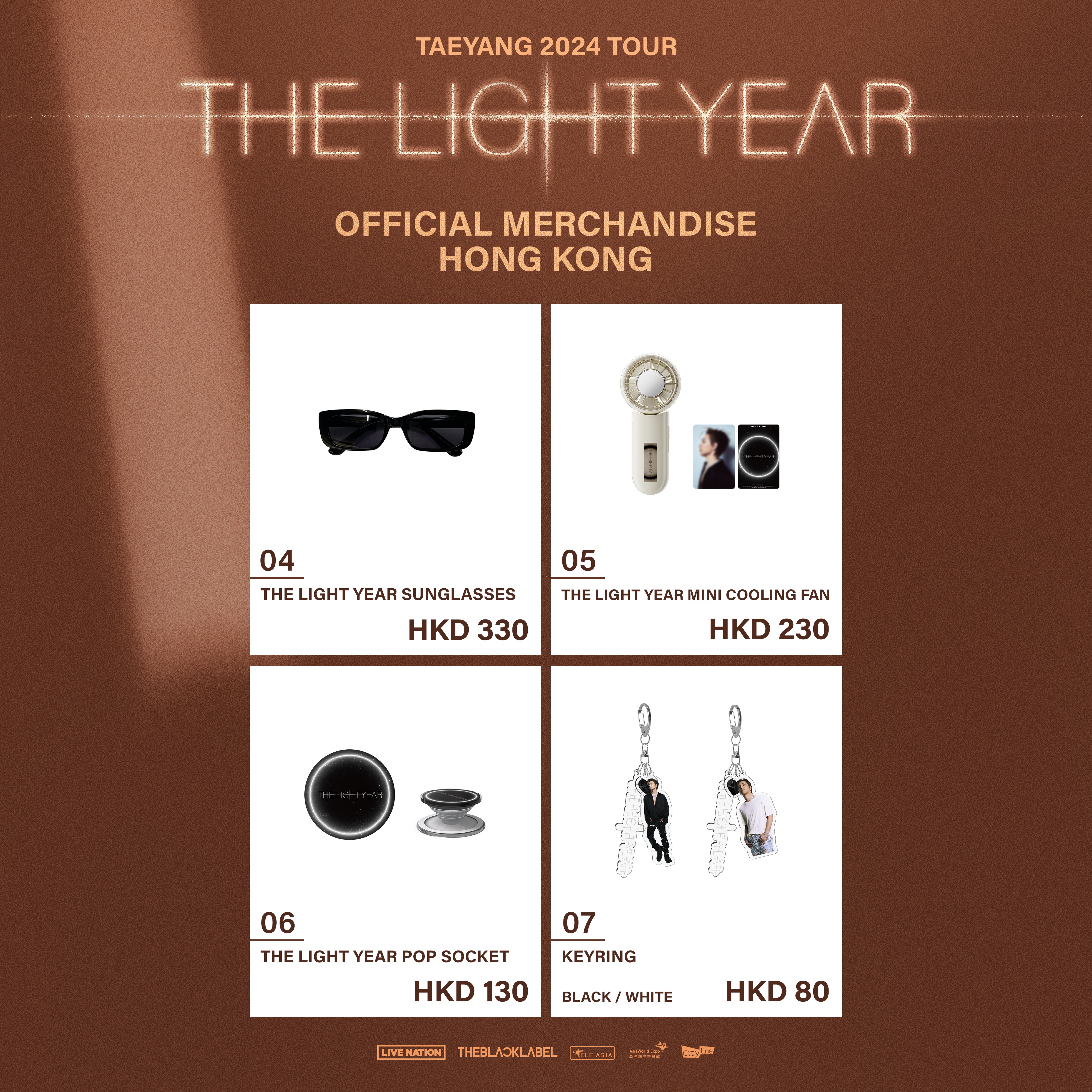 TAEYANG THE LIGHT YEAR TOUR T-SHIRT Mサイズ