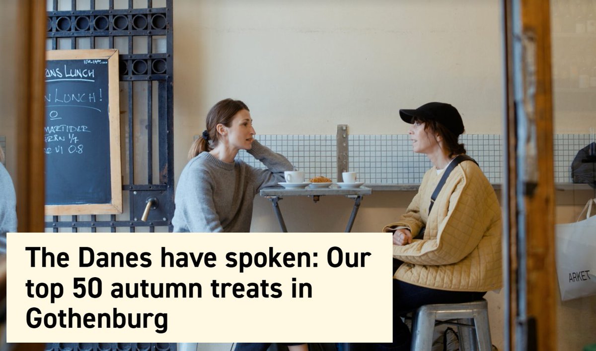 Gothenburg is on the rise as a destination for our neighbouring Danes. To inspire an autumn getaway in #Gothenburg, we asked experienced Danes which gems in Gothenburg they would recommend to their fellow countrymen. goteborg.com/en/guides/top-…