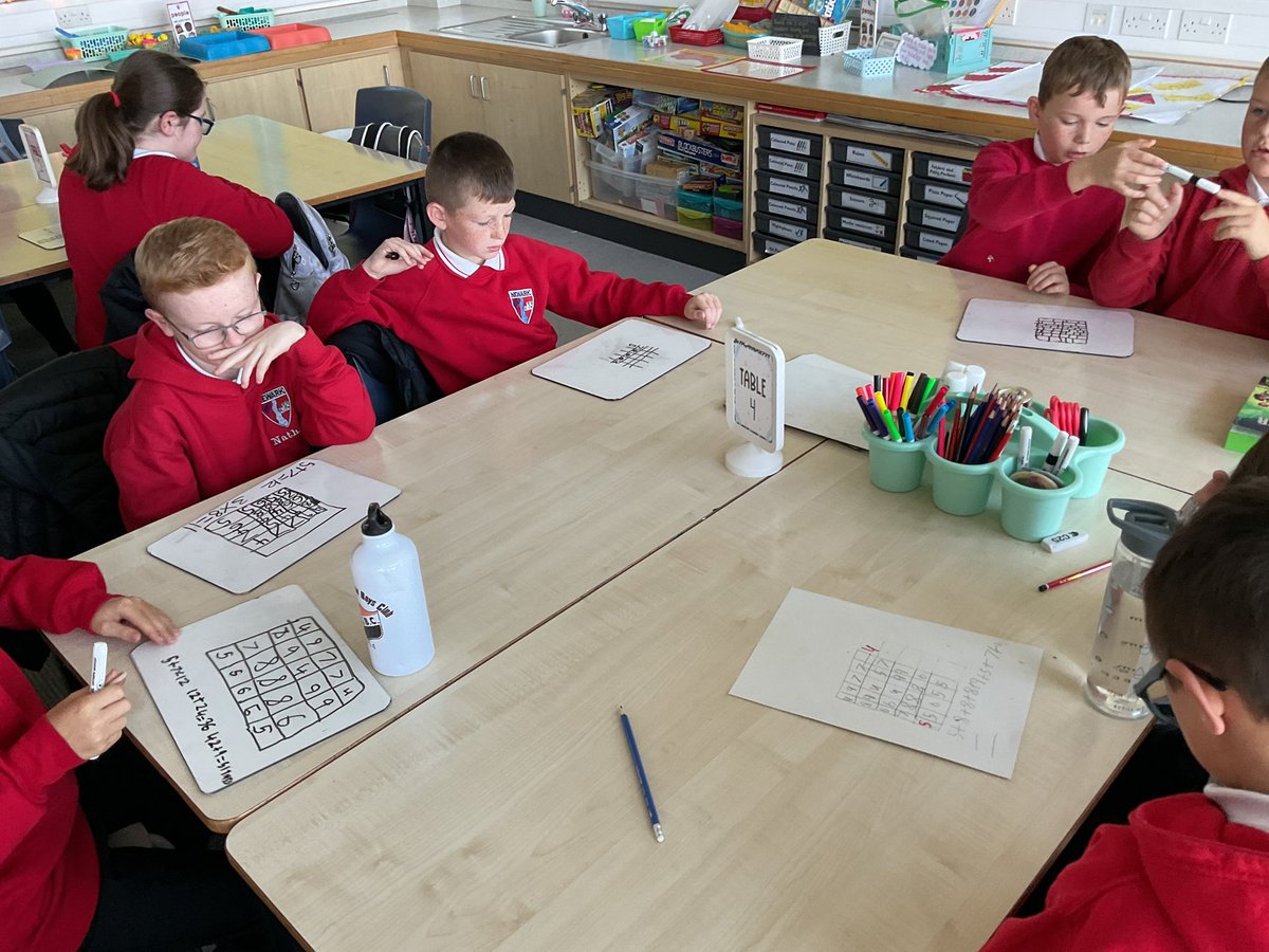 NewarkP6B's tweet photo. This morning we started with a maths challenge as part of maths week! We found it a bit tricky but some of us managed to solve the problem☺️➕✏️ #MathsWeekInverclyde https://t.co/NA5enT3fl6