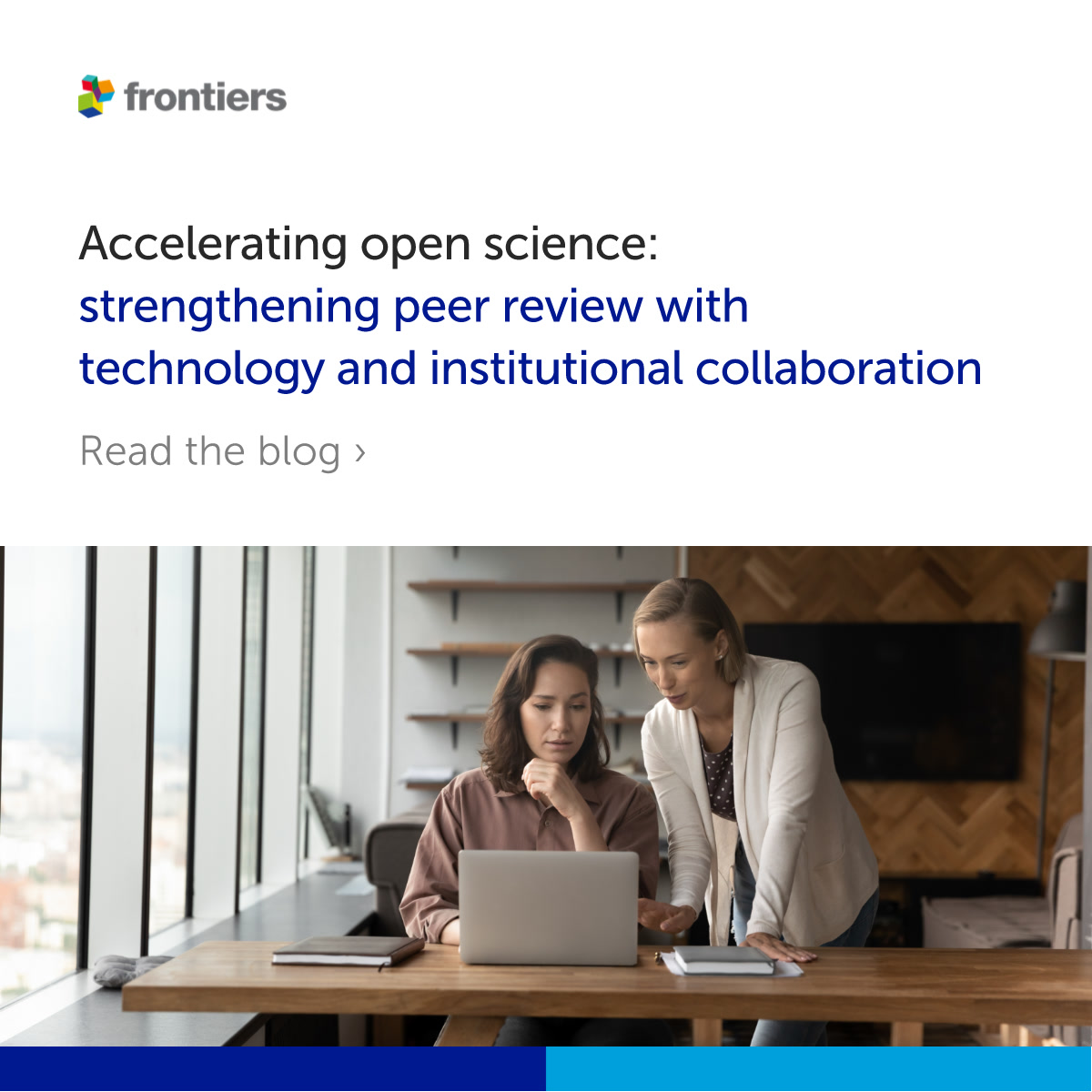 FrontiersIn's tweet photo. This #PeerReviewWeek we reflect on the core role peer review plays in ensuring quality and integrity of research. At Frontiers, peer review is a constructive process central to our mission of advancing knowledge for the public good. #AIinPeerReview #FrontiersResearchIntegrity