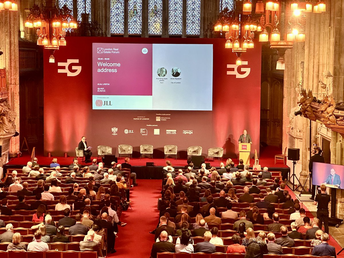LREF_'s tweet photo. Kicking off the day with a keynote address from Chris Hayward, @citypolicychair, @cityoflondon, and our annual #StateOfTheMarket update from @JLL with Deputy Mayor @JulesPipe, @LandsecGroup, @QuadRealGroup and @EGPropertyNews.
#LREF2024 https://t.co/QoChtb0tvD