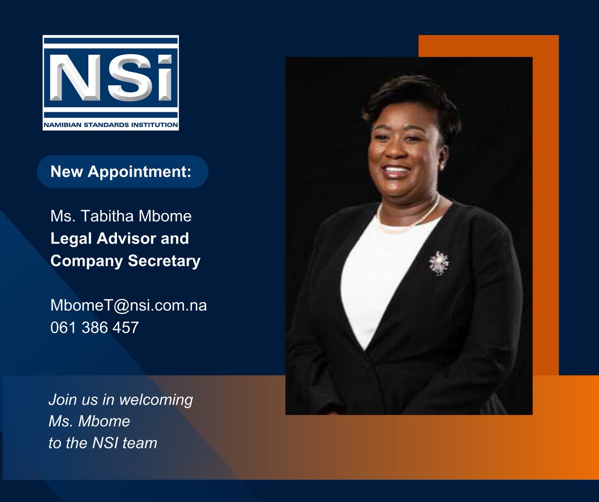 Join us in welcoming Ms. Tabitha Mbome in her appointment as Legal Advisor and Company Secretary effective 24 September 2024.