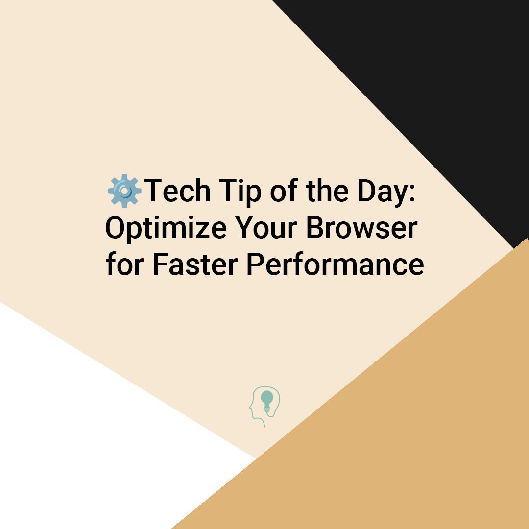 ThCloudHelp's tweet image. ⚙️ Tech Tip: Speed up your browser by clearing the cache regularly! 

🧹 Use `Ctrl + Shift + Del` (Windows) or `Command + Shift + Delete` (Mac) to do it quickly. Disable unused extensions for an extra boost! ⚡ 

#TechTip #BrowserSpeed #Technology #Chrome #Safari #Edge