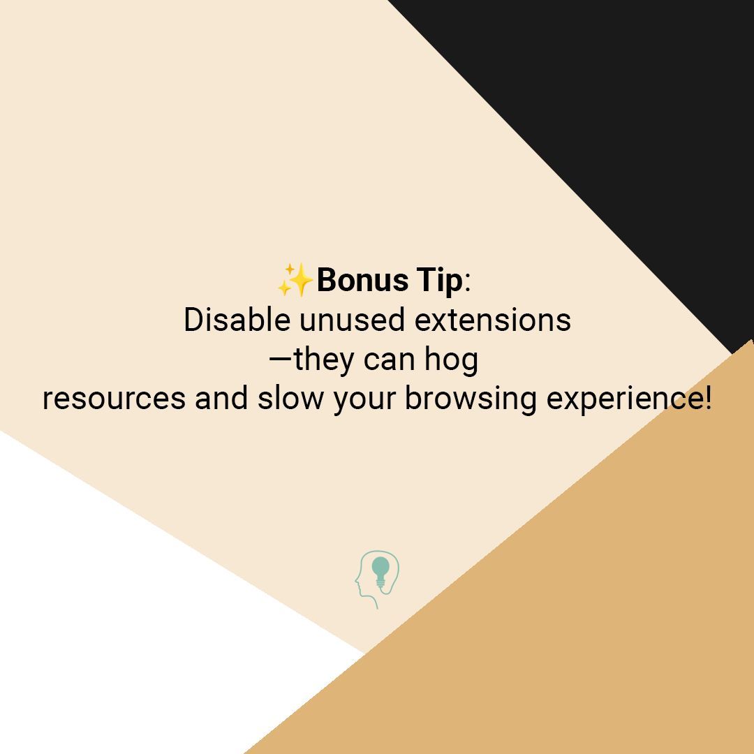 ThCloudHelp's tweet image. ⚙️ Tech Tip: Speed up your browser by clearing the cache regularly! 

🧹 Use `Ctrl + Shift + Del` (Windows) or `Command + Shift + Delete` (Mac) to do it quickly. Disable unused extensions for an extra boost! ⚡ 

#TechTip #BrowserSpeed #Technology #Chrome #Safari #Edge