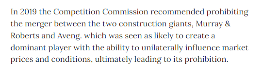 jhbcitizenplain's tweet photo. @BusinessLiveSA 

https://t.co/YJbEfpNy8R

The Comp Comm never recommended prohibiting a merger between Murray &amp; Roberts &amp; Aveng. Who fact checks these opinion pieces? https://t.co/QlNMxEnBaa