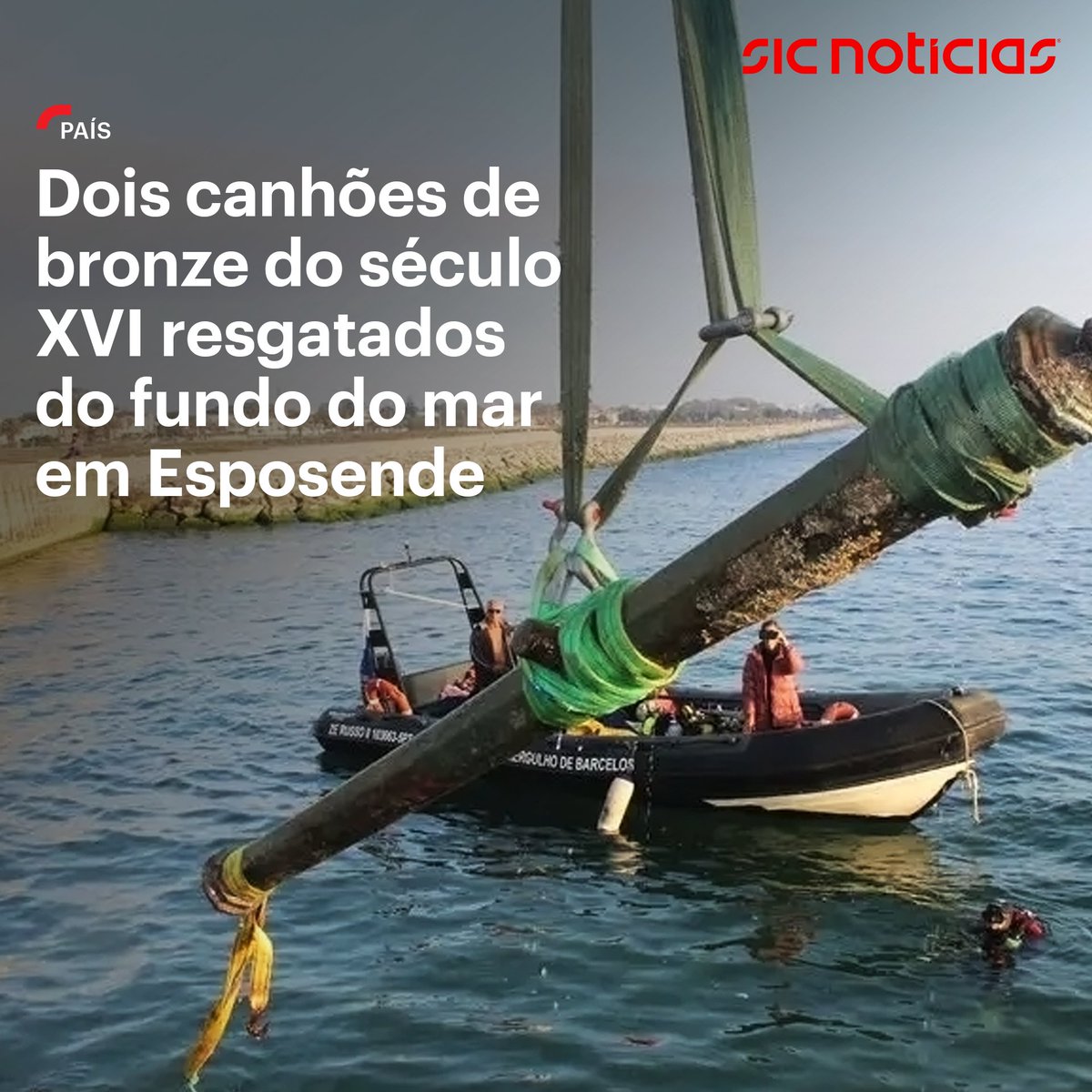 Segue-se a fase de conservação e de investigação das duas peças, "raras no território português".

Saiba mais aqui: bit.ly/4egi4Qq