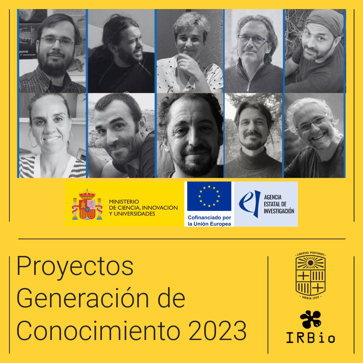 IRBioUB (@irbioub) on Twitter photo 🎉 Felicitem els 10 membres de l'IRBio els projectes dels quals han estat finançats per la convocatòria nacional de Projectes Generación de Conocimiento 2023. Un gran pas cap a la ciència i la recerca de solucions als desafiaments de la #biodiversitat! 👏 shorturl.at/9R9OS 🎉 Felicitem els 10 membres de l'IRBio els projectes dels quals han estat finançats per la convocatòria nacional de Projectes Generación de Conocimiento 2023. Un gran pas cap a la ciència i la recerca de solucions als desafiaments de la #biodiversitat! 👏 shorturl.at/9R9OS
