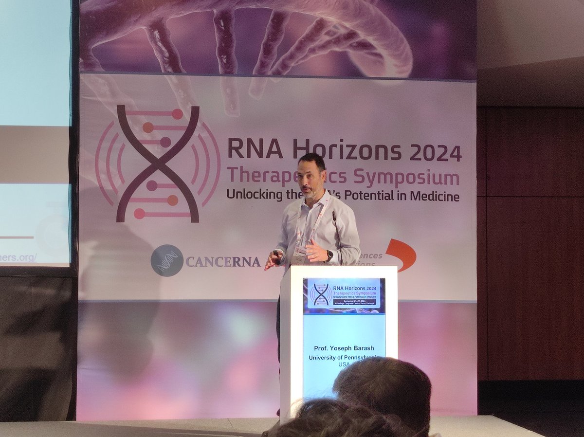 Great opening talk by Yosef Barash at the RNA Horizons meeting in Porto