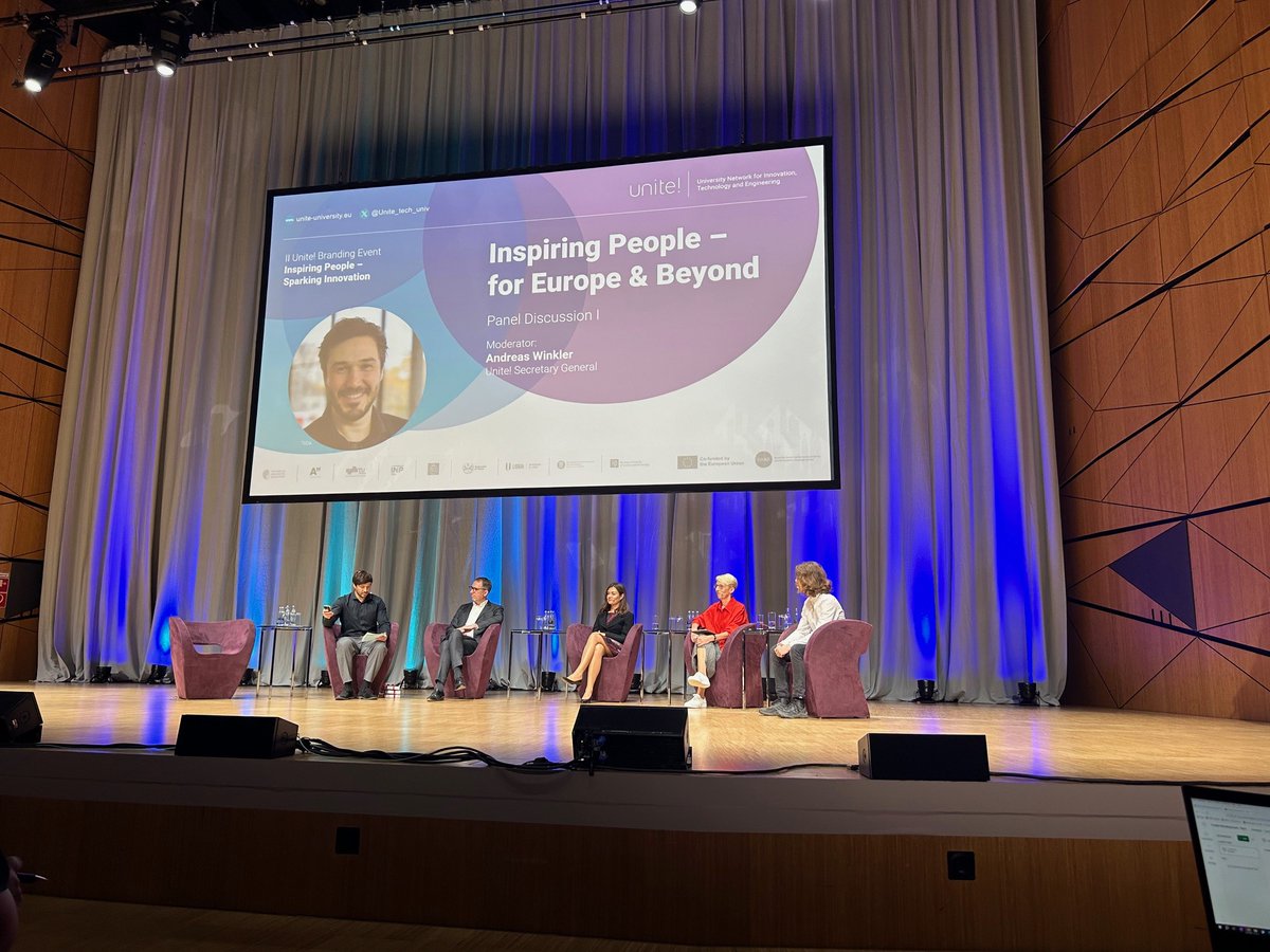 Tanja Brühl opened the II Unite! Branding Event with a quote from Victor Hugo about the future. As TU + Unite! President, she not only welcomes a growing Unite! community, but also partners from #science, #business, #politics + #society.

💭 Get inspired, grow together #Letsunite