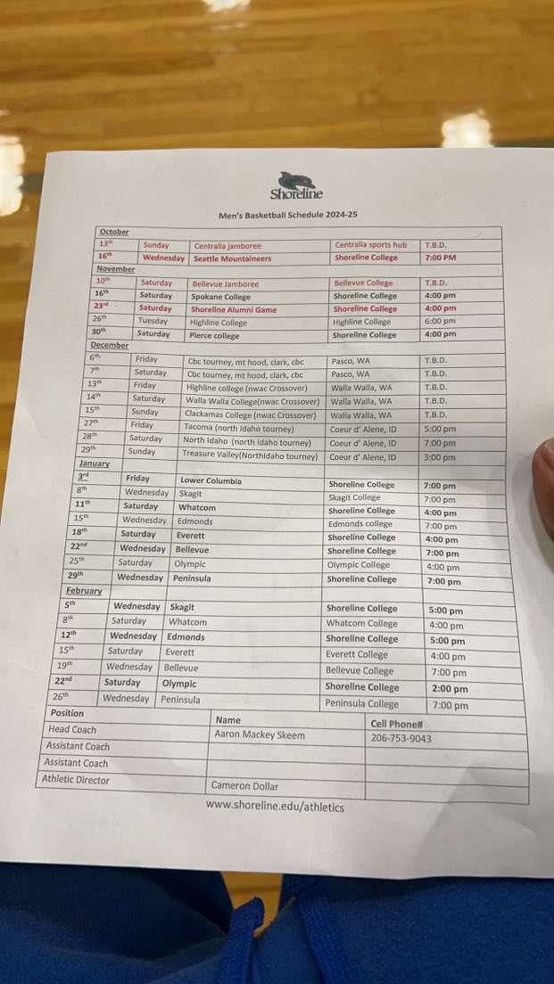 Official schedule for this year
Let’s get it!!!