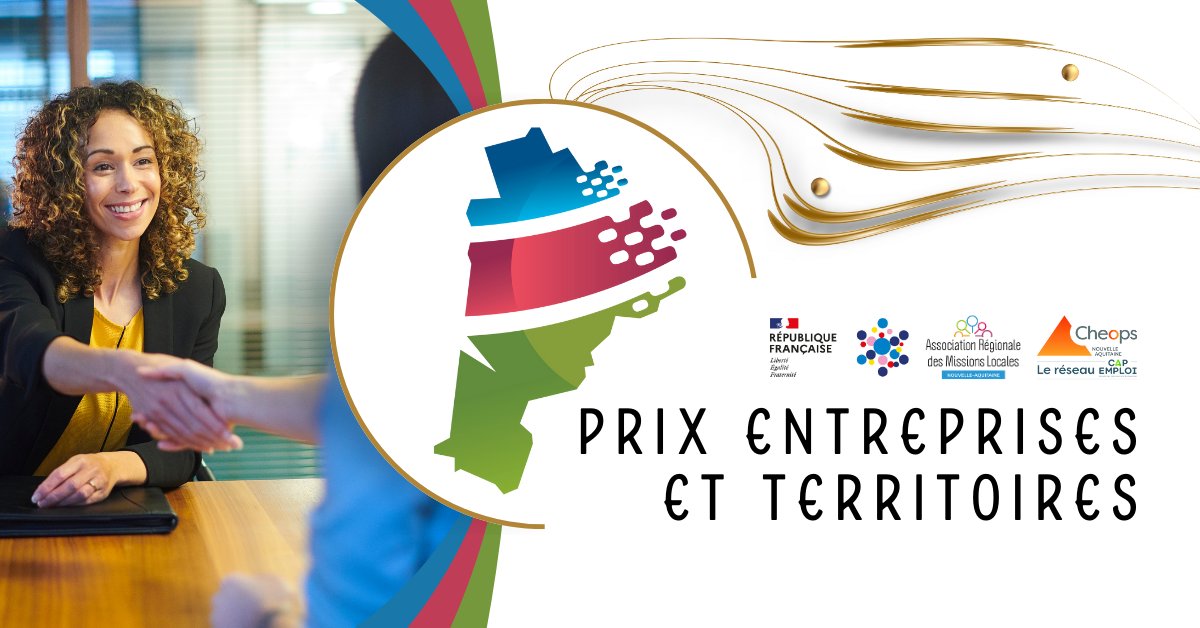 ✨ Prix Entreprises et Territoires ✨

<a href="/FTravail_NA/">France Travail Nouvelle-Aquitaine</a>, @ARML_Naquitaine &amp; <a href="/Cheopsna/">Cheops Nouvelle-Aquitaine</a> distinguent des entreprises vertueuses sur différents champs stratégiques et emblématiques du marché du travail.🏆

Découvrez les 7 prix et les 60 entreprises en lice ▶️ tinyurl.com/4setcjkj
