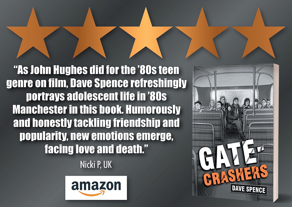 DaveSpence's tweet image. Anyone who has read and enjoyed ‘Gate-Crashers’ please submit an Amazon review. At the magic number 50, the Amazon algorithm starts showing it as recommended, which has a direct impact on sales #pleasereview #44reviews #6togo amzn.eu/d/83zwYU0
