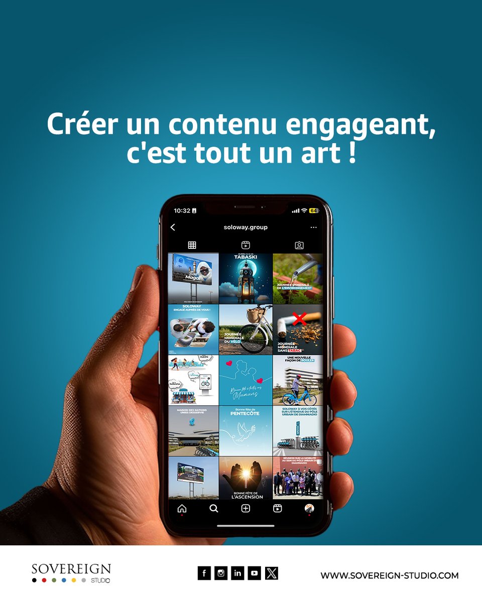 StudioSovereign's tweet photo. Créer un contenu engageant, c'est tout un art!
Assurez-vous que chaque post a une valeur ajoutée pour votre audience, que ce soit par l'information, l'inspiration ou l'interaction. Nous maîtrisons cet art pour vous aider à briller sur les réseaux sociaux. 
https://t.co/ecz69qHgxo https://t.co/tB4H2MNEMm
