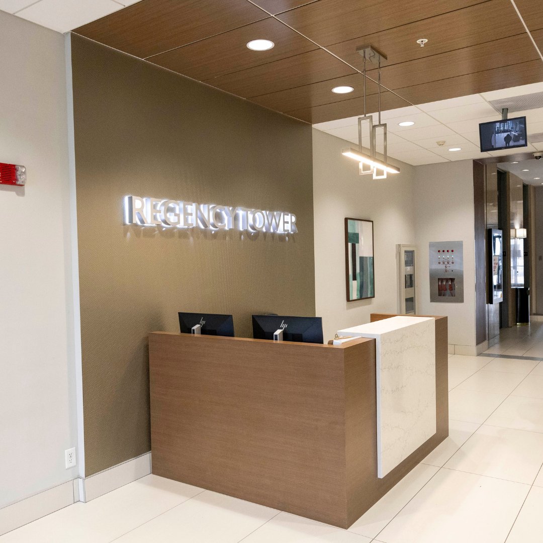 With ample parking, security, and a prime location near restaurants and shopping, Regency Tower is perfect for professionals, call centers, and more. Offering small spaces to full floors, it's ideal for businesses of all types. Learn more bit.ly/47gztFN