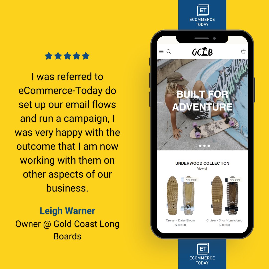 🚀 Email Automation Launched! We’ve just completed a project with Gold Coast Longboards to set up email marketing automation for customer engagement and sales. 📧✨

👉 Visit them: goldcoastlongboards.com.au

#EmailMarketing #Automation #GoldCoastLongboards #eCommerceToday