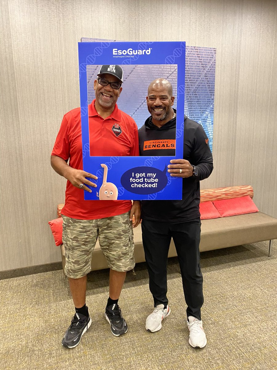 Eric Ball (@ecb42) on Twitter photo It was great participating in a #CheckYourFoodTube precancer testing event today in Cincinnati with my former NFL Legends! Thank you <a href="/LucidDiag/">Lucid Diagnostics</a> for hosting the event and giving us the opportunity to be tested with #EsoGuard.ย
#EarlyDetection is extremely important. It was great participating in a #CheckYourFoodTube precancer testing event today in Cincinnati with my former NFL Legends! Thank you <a href="/LucidDiag/">Lucid Diagnostics</a> for hosting the event and giving us the opportunity to be tested with #EsoGuard.ย
#EarlyDetection is extremely important.