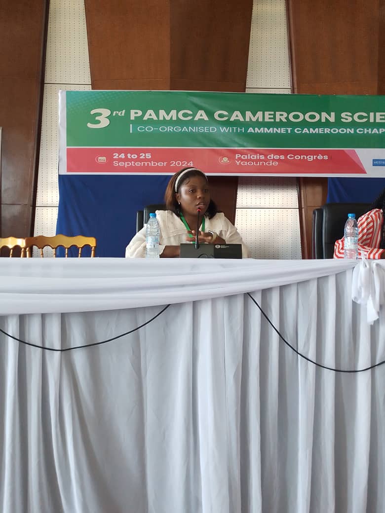 CRID-Cam (@cam_crid) on Twitter photo 3rd Pamca Day-2
During the session 4, <a href="/EmiliesoniaL/">Ngongang-Yipmo Sonia</a>, PhD student at CRID, presented her research on the « Long-term impact of exposure to Royal Guard®, a Pyriproxyfen-based bed net on pyrethroid-resistant malaria vectors from Cameroon using resistance markers ». Congrats to her ! 3rd Pamca Day-2
During the session 4, <a href="/EmiliesoniaL/">Ngongang-Yipmo Sonia</a>, PhD student at CRID, presented her research on the « Long-term impact of exposure to Royal Guard®, a Pyriproxyfen-based bed net on pyrethroid-resistant malaria vectors from Cameroon using resistance markers ». Congrats to her !