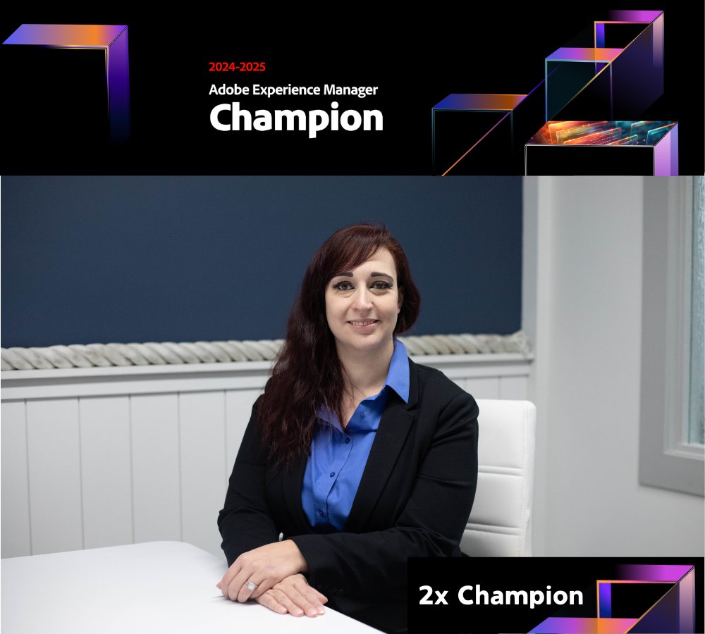 4Point_'s tweet photo. 4Point is excited to announce our 2x Adobe Experience Manager Champion - Angèle Taylor!

This is a great achievement and we are happy share this fantastic news!

#2024AdobeExperienceManagerChampion #AdobeExperienceManagerChampion #4Point https://t.co/25AK0k6GR3