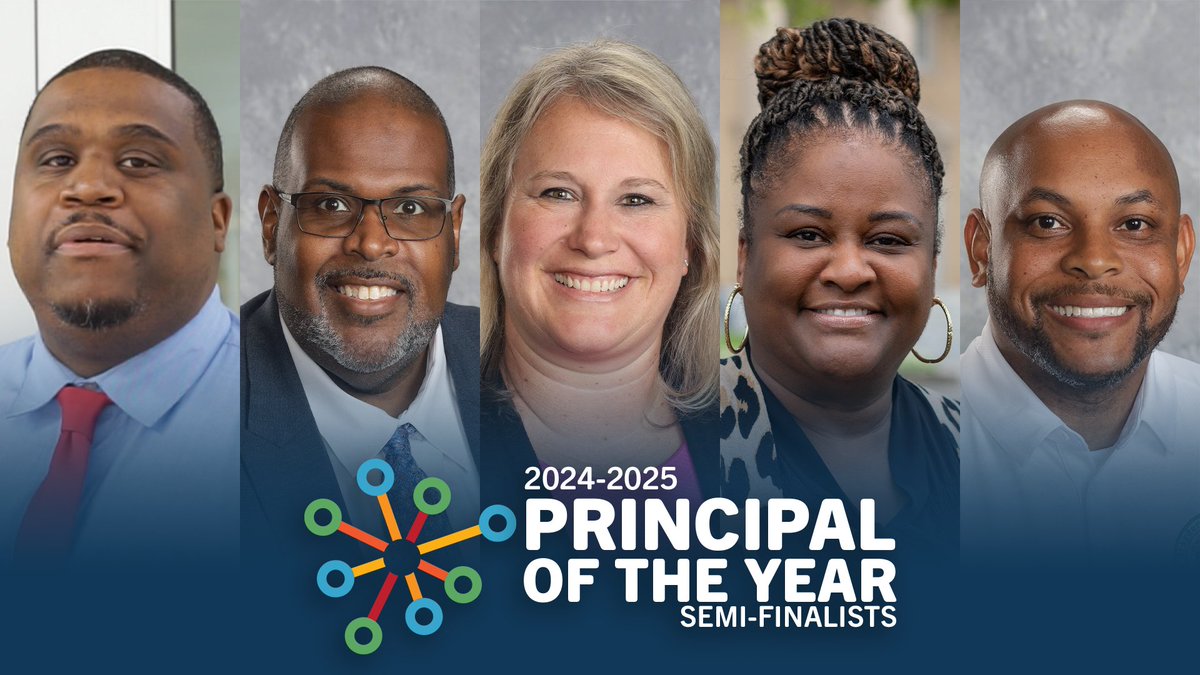Congrats to our 2024 Principal of the Year semi-finalists! 🎉

T. Covington, Neal Middle
K. Dorsey, W.G. Pearson Elem
J. Hauser, Easley Elem
Dr. T. McGowan, Lakeview
A. White, Brogden Middle

Two finalists will be chosen, and the winner announced in October!