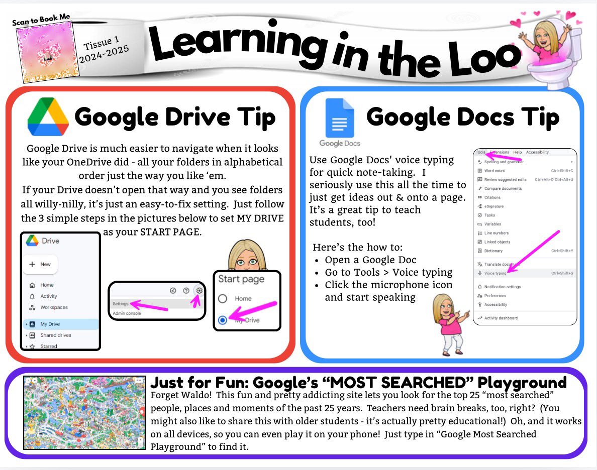WTPSEdTech (@wtpsedtech) on Twitter photo This year’s 1st #LearningInTheLoo is out & posted in all the #WTPSedtech elementary staff restrooms!
#GoogleEDU #GoogleET <a href="/kerszi/">Kathi Kersznowski ⛵️</a> This year’s 1st #LearningInTheLoo is out & posted in all the #WTPSedtech elementary staff restrooms!
#GoogleEDU #GoogleET <a href="/kerszi/">Kathi Kersznowski ⛵️</a>
