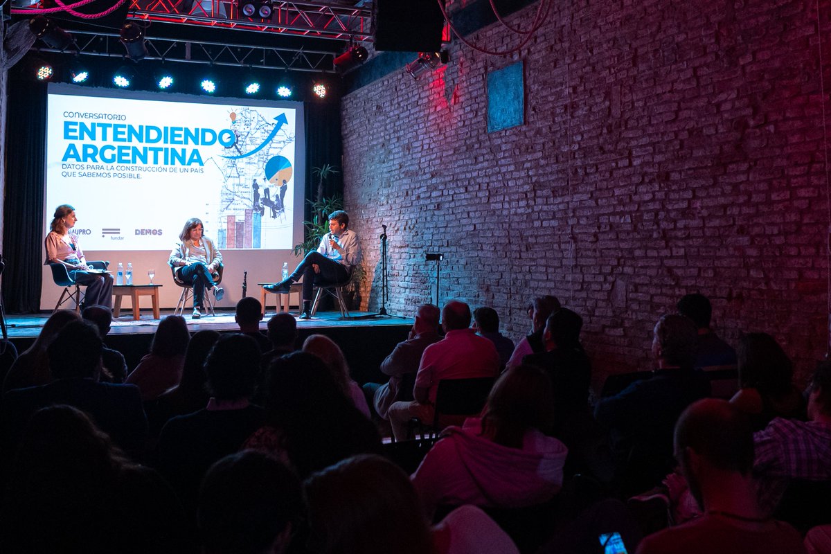 DemosCCE's tweet photo. 💬"En las métricas de desarrollo, Argentina está por encima de mitad de tabla, pero en los últimos 50 años fue de los países que menos creció."
👏🏻Gran encuentro con @erica_hynes, #RaquelChan y
@danyscht para reflexionar sobre el país con datos, ciencia, tecnología e innovación. https://t.co/TkcYoq6pnG