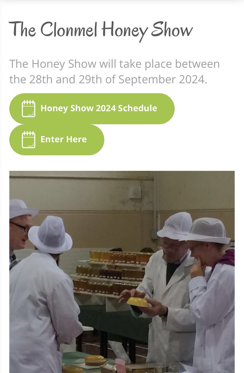 Clonmel Show (@clonmelshow) on Twitter photo Best of luck to South Tipperary Beekeepers Association on their Honey Show this weekend. For more information, follow this link southtippbees.com/events.php π #ClonmelShowBuzz Best of luck to South Tipperary Beekeepers Association on their Honey Show this weekend. For more information, follow this link southtippbees.com/events.php π #ClonmelShowBuzz