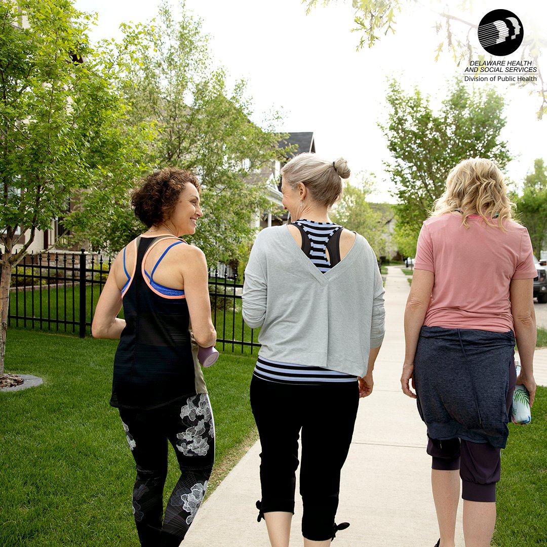 Healthy_DE's tweet photo. Women’s Health and Fitness Day is a great time to prioritize your physical and overall health! There are steps you can take today to make exercise a part of your daily life. Pick activities you enjoy, use the stairs, park farther away, and more. https://t.co/q4HBUKj0Xl https://t.co/6tEi85KaqH