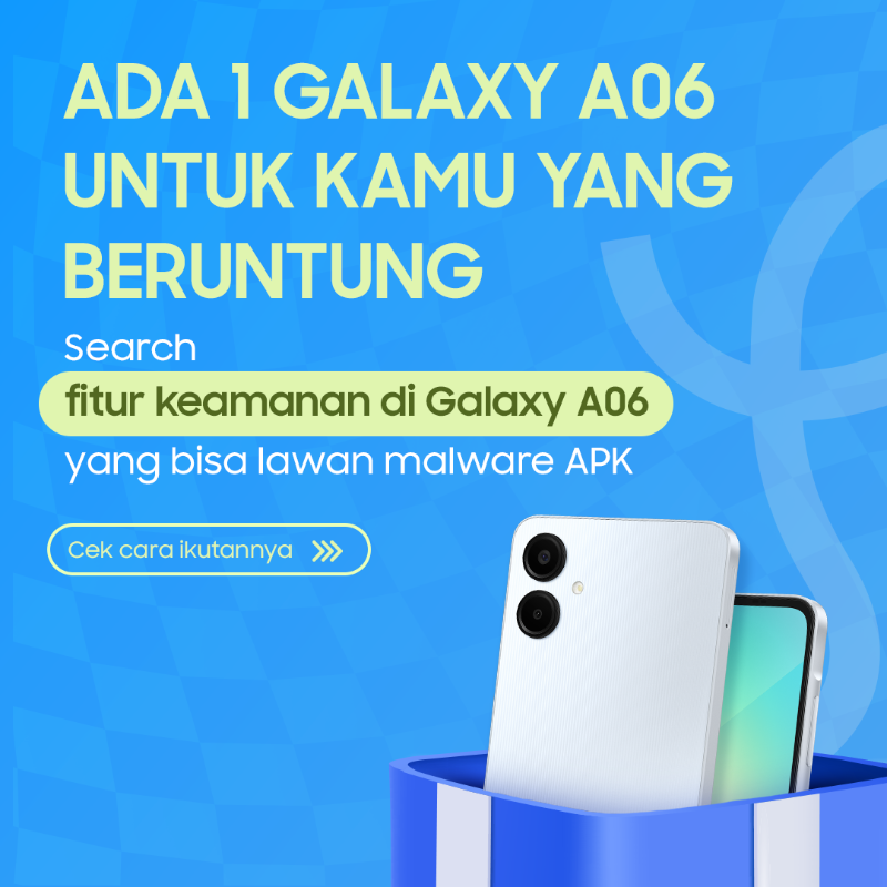samsungID's tweet photo. ADA 1 GALAXY A06  untuk kamu yang bisa jawab pertanyaan seputar Galaxy A06!

Coba cari fitur keamanan apa yang ada pada Samsung Galaxy A06, di Google

RT tweet ini &amp; reply dengan jawabanmu &amp; #GalaxyA06 #PastiBeneranAman #GoogleSearchGalaxyA06

Periode s/d 02 Oktober 2024