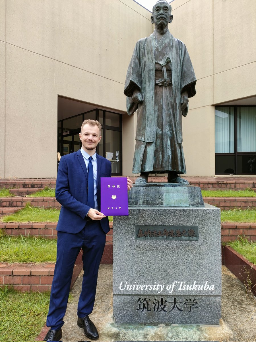 MathBoisville's tweet photo. Proud to be officially awarded as Doctor of Philosophy of @UNIV_TSUKUBA_EN 🧑🏻‍🎓🇯🇵
#PhD #paleontology https://t.co/KBgUTpTw3d