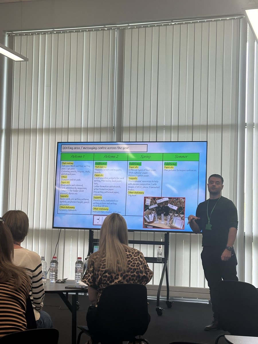 Inspiring <a href="/GreenwoodAcad/">Greenwood Academies Trust</a> writing conference today with ‘On Track with Mr Mc’ and <a href="/ImpactWales/">Impact</a>. Lots of things to take back linked to motor skills, vocabulary and writing. ✍️
