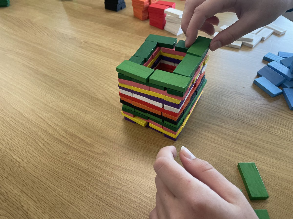 BanoCADT's tweet photo. Domino tower challenge with Kier construction https://t.co/cU4XEJdkxm