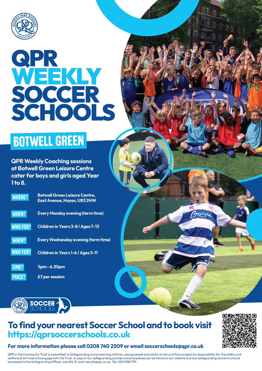 ⚽️ Weekly Coaching Sessions are back in the following locations: 

💙 Shepherds Bush
💙 Hayes

Book now using the link below ⤵️

▶️ tinyurl.com/WeeklyCoaching…