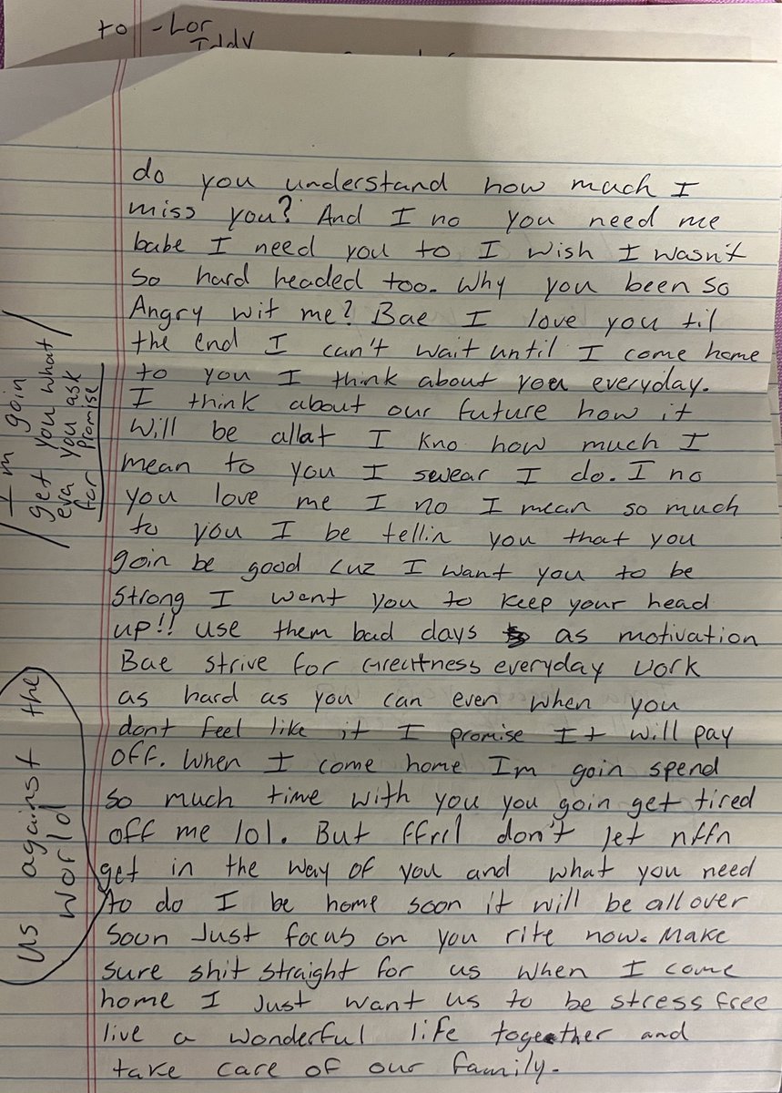i really have a whole bag full of letters but these some of my favs😭 i would choose this ANYDAY over him being gone forever, i miss you sm babydaddy♥️