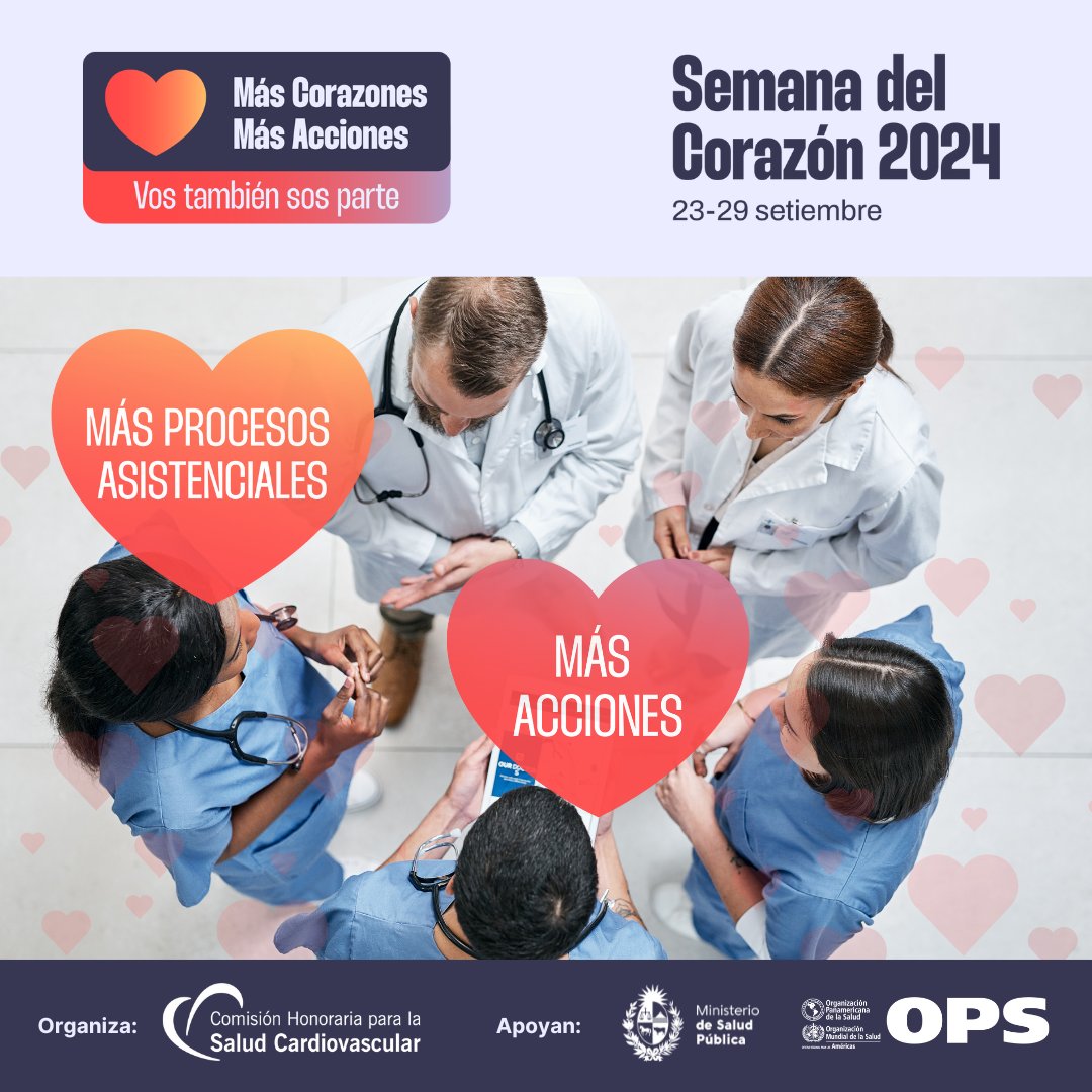 Todos somos parte de la Semana del Corazón ❤️
Como organización podés:

👉🏼 Crear redes comunitarias que promuevan la prevención de factores de riesgo cardiovasculares.
👉🏼 Promover las Policlínicas de referencia de hipercolesterolemia familiar.
👉🏼 Facilitar los chequeos regulares