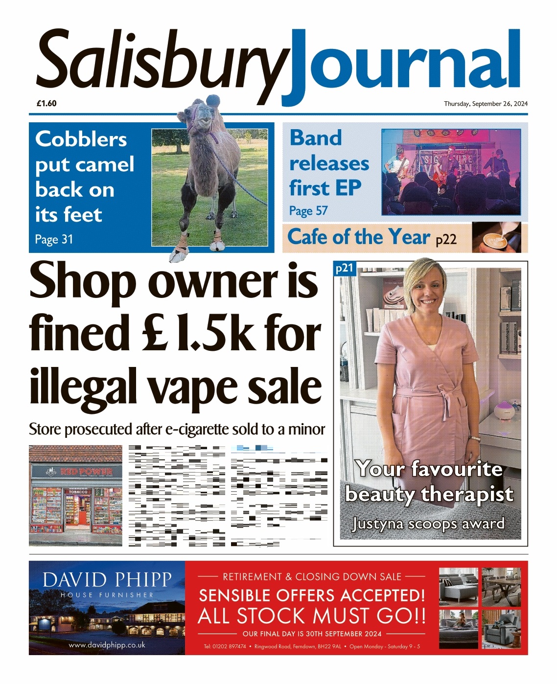 Salisbury Journal on X: “Shop owner is fined £1.5k for illegal