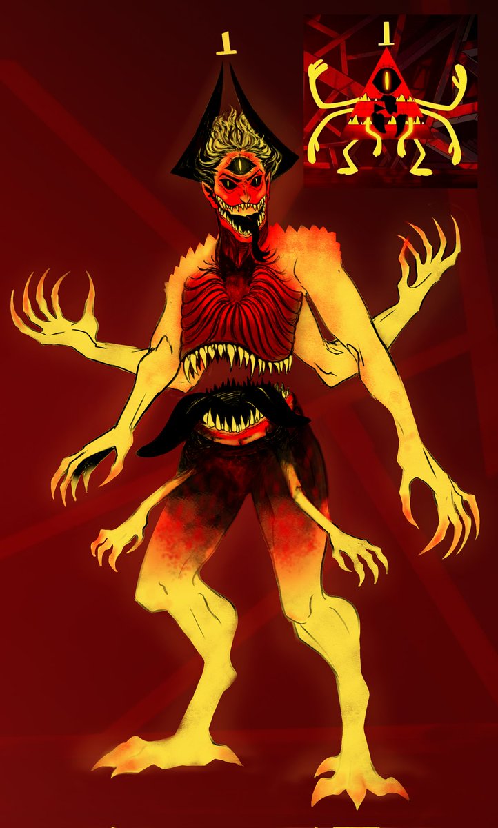 dracontessa's tweet image. *me while drawing this* I think the Skinamarink demonic entity and Bill could be friends and bond over torturing and traumatising children 🤔

Anyway, tried to imagine my human Bill in his monster form
#billcipher #gravityfall