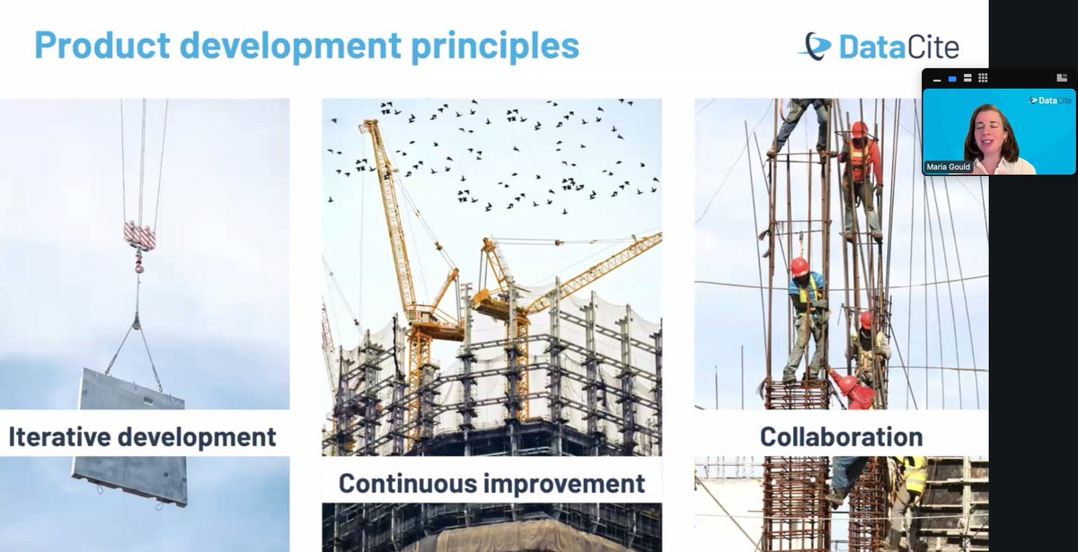 DataCite's tweet image. Product development processes in alignment with the DataCite strategic plan is being presented by Maria Gould at the DataCite Community Meeting 2024. 

Feel free to join this or other sessions later today: datacite.org/events/categor… 

#DataCite2024 #OpenInfrastructure #PID
