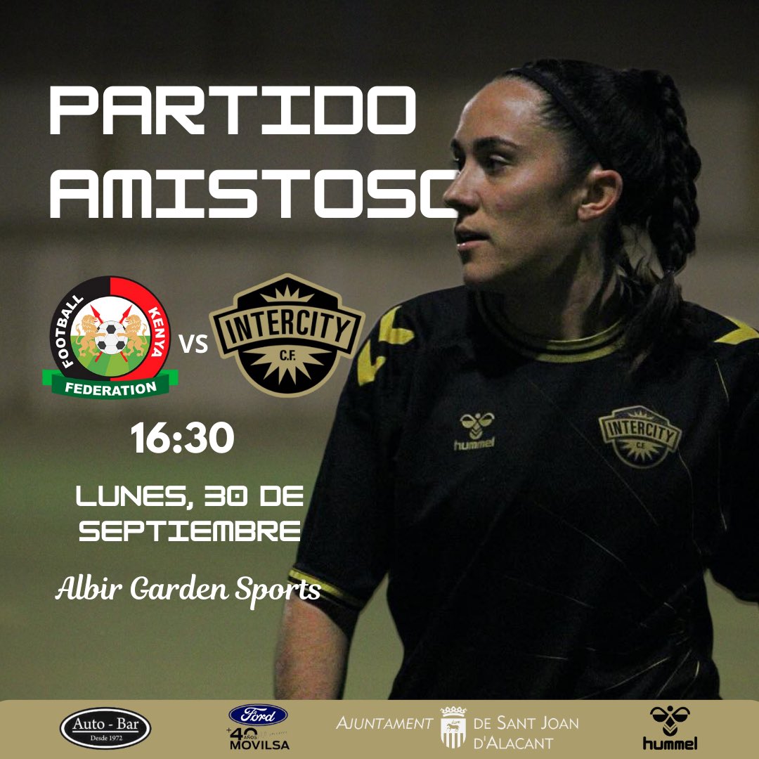 ⚽⚔️ 𝐏𝐚𝐫𝐭𝐢𝐝𝐨 𝐚𝐦𝐢𝐬𝐭𝐨𝐬𝐨

🙌🏻🔝 La selección de Kenia se enfrentará a nuestro primer equipo en su preparación para el próximo Mundial Sub 17

🆚 Selección Femenina de Kenia sub17

📆 Lunes, 30 de septiembre
⏰ 16:30
🏟️ Albir Garden Sports 

🖤💪🏼 ¡𝙑𝙖𝙢𝙤𝙨!