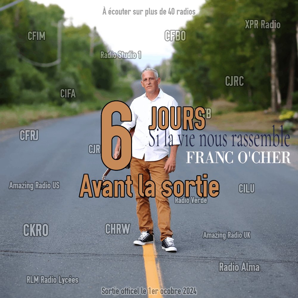 Réservé maintenant: ffm.to/francocher