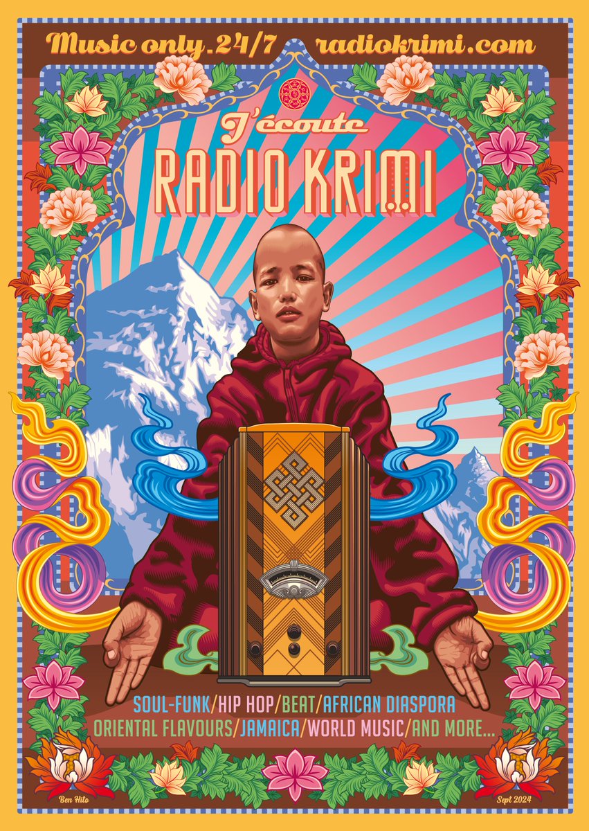 The new artwork of your Radio Krimi !
 
At the beginning, there was a meeting between Krimi &amp; a certain Buddhist monastery located on the Tibetan plateau on its Indian side. This experience  lasted almost 7 consecutive months during the winter of 2024. 
radiokrimirecords.bandcamp.com/merch