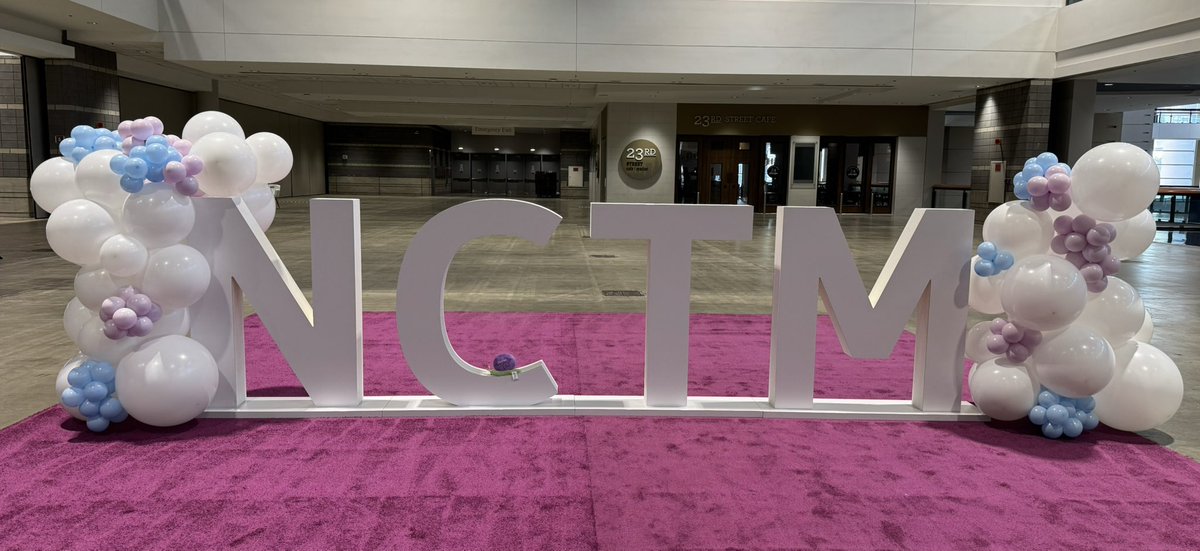 NCTM Pre-Conference! So exciting! What do you NOTICE? What do you wonder? #NCTM #NCTM24