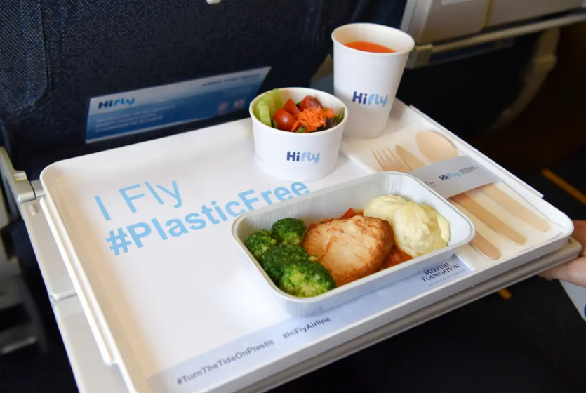 hifly_airline's tweet photo. Today is National Sustainability Day in Portugal, and Hi Fly reinforces its ongoing commitment to the protection of environment.Since January 1, 2020, all Hi Flyâs own flights have been free from single-use plastics. #AllOverTheWorld #HiFly #HiFlyAirline #MirpuriFoundation #LSKY https://t.co/W9N4wuwqN1