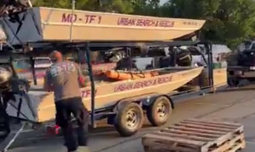 mcfrsPIO's tweet photo. Maryland Task Force 1 (Type 3) w/ water rescue capabilities preparing for deployment this afternoon In support of @femaregion4 Blue IST, IST Cache &amp; additional NIMS type 1 &amp; type 3 US&amp;R task force teams have been deployed to Gulf States Region https://t.co/cddSANgEND