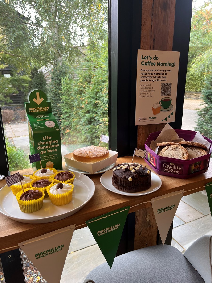 We hosted a successful Macmillan Coffee Morning in our Cambridge office today. We enjoyed delicious cakes, shared great conversations, and, most importantly, raised funds to support Macmillan Cancer Support. 💚 <a href="/macmillancancer/">Macmillan Cancer Support</a>
#MacmillanCoffeeMorning #CakeForACause
